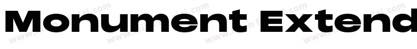 Monument Extended Heavy字体转换